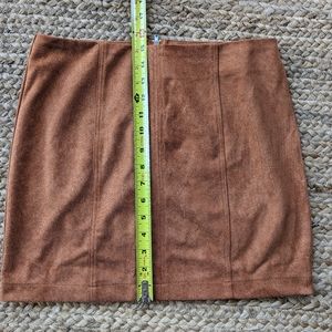 Tan - simple miniskirt